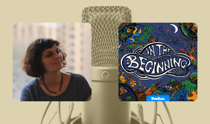 Lucia Scazzocchio children's podcast In the Begnning