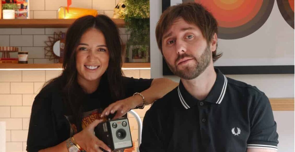 James and Clair Buckley, who co-host The Buckleys podcast